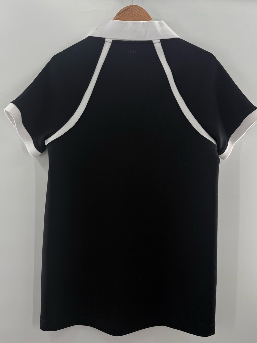 NWT YPB NeoKNIT Polo Mini Dress from Abercrombie & Fitch Black White Sporty M - Picture 5 of 9